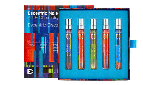 Box of 5 x 8.5ml bottles of the Escentric range from Escentric Molecules