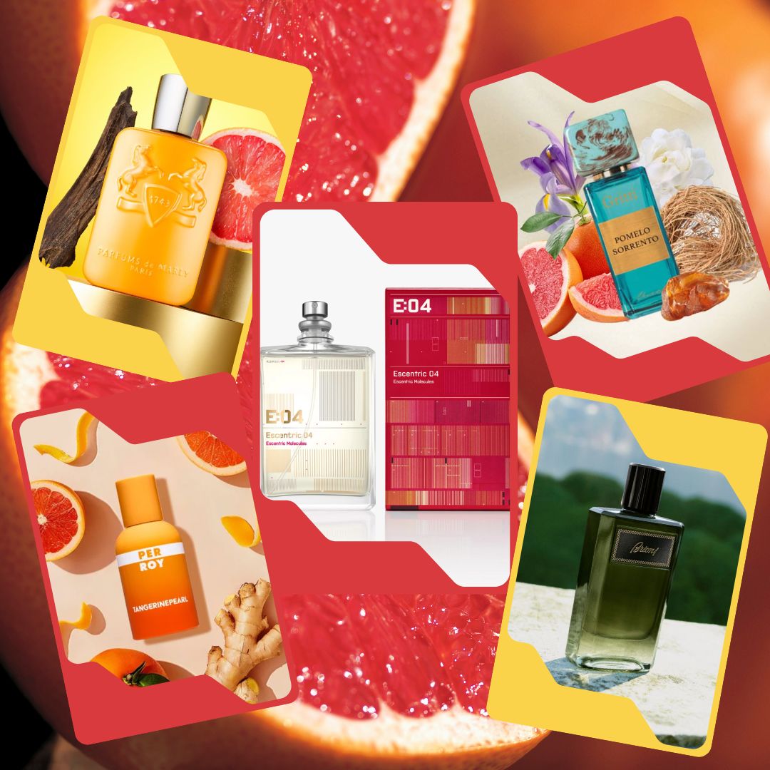 Grapefruit scents for cleansing the palate